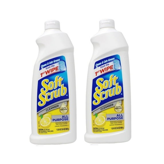 Soft Scrub No Scent Heavy Duty All-Purpose Cleaner 24oz Cream Limescale Remover