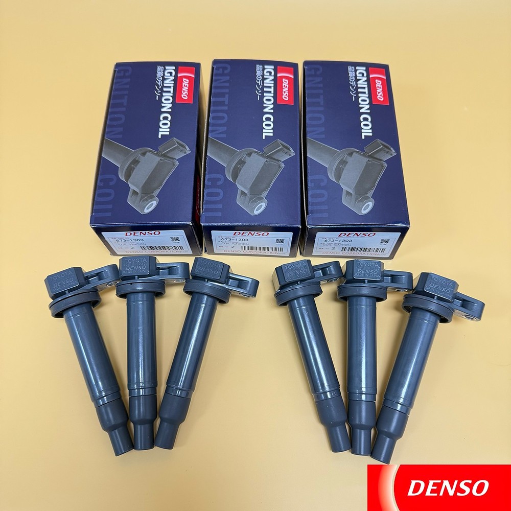 Pack of 6 Denso 90919-02230 Ignition Coils 673-1303 for Toyota Tundra 4.7L V8