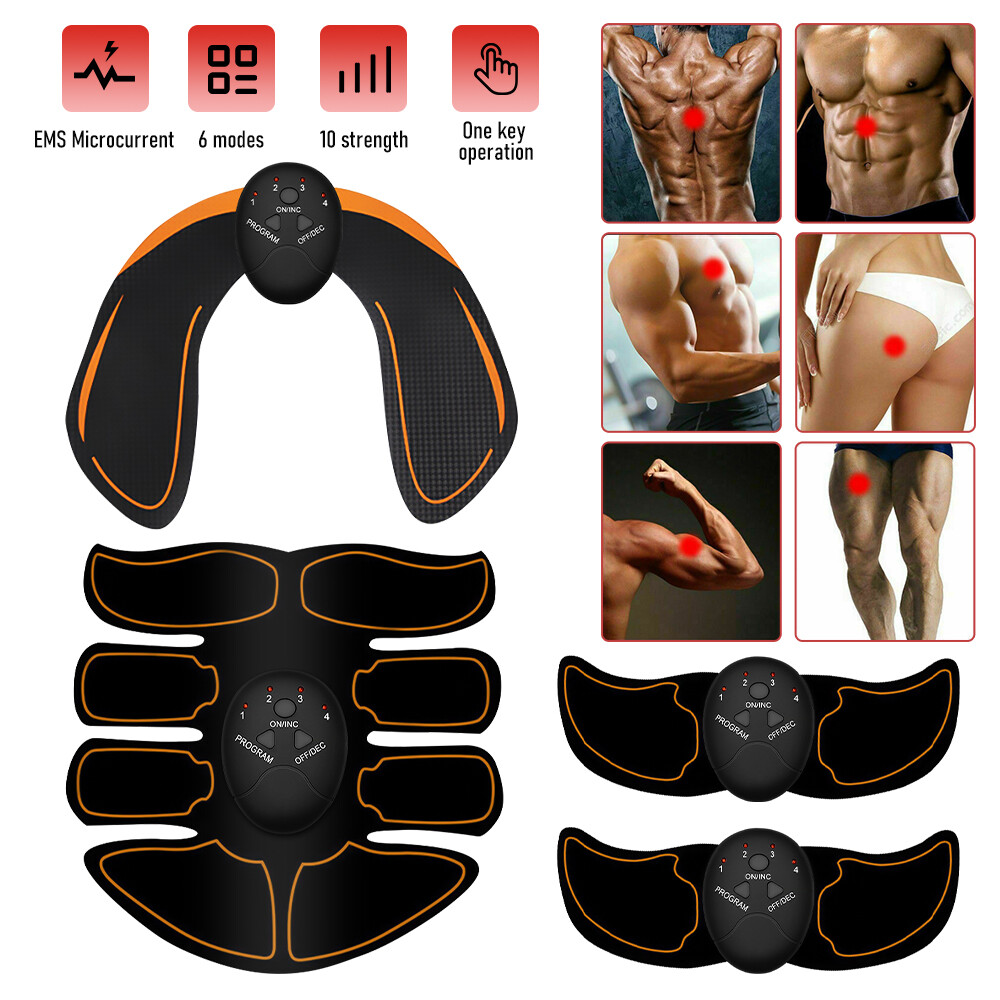 ABS Electric Muscle Toner Machine Toning Belt Simulation Fat Burner Belly-Shaper-image