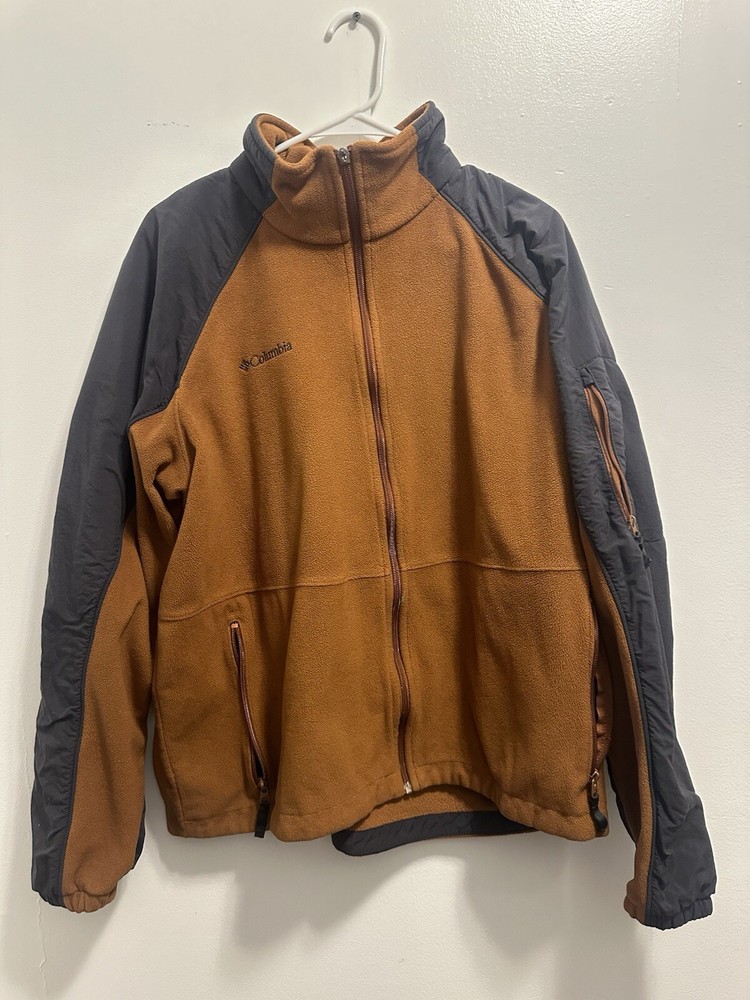 Columbia Men’s XL Brown Full Zip Fleece Jacket