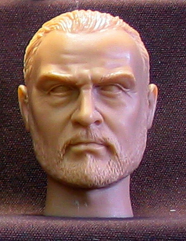 DM-16 SEAN CONNERY СПЕЦИАЛЬНАЯ НЕОКРАШЕННАЯ СКУЛЬПТУРА ГОЛОВЫ ИЗ СМОЛЫ. Экшн-фигурки масштаб 1/6