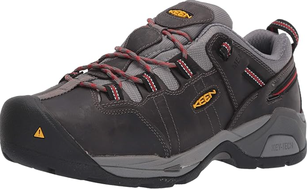 KEEN Men's Detroit XT Low WP Soft Toe Boot in Black Brown Size 7.5 EE US Brand New