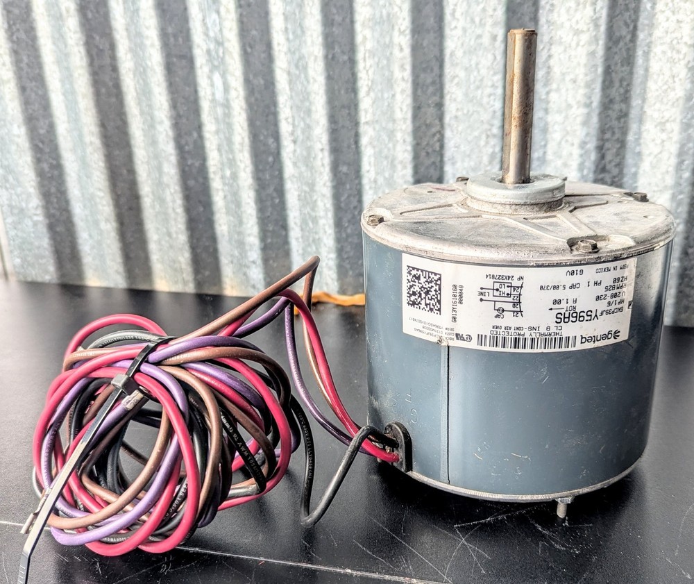 OEM Condenser Fan Motor 1/6 HP 208-230v Replaces GE Genteq 5KCP39JFY596AS