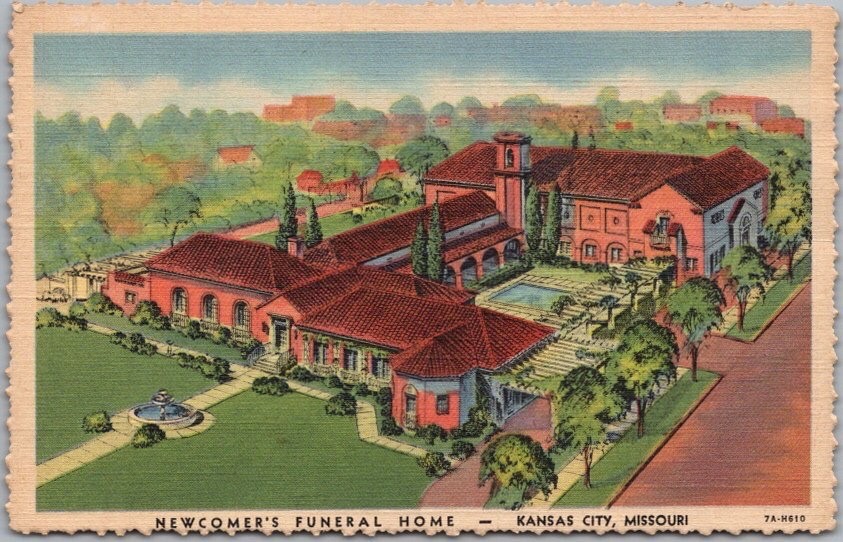 Vintage 1937 KANSAS CITY, Missouri Postcard 