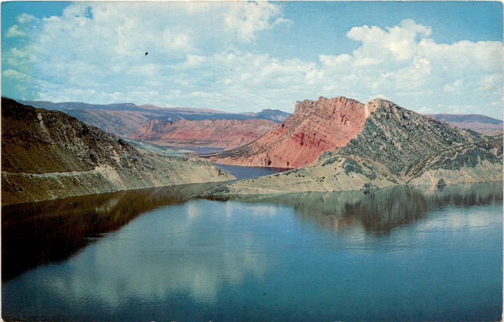 Flaming Gorge Lake, Utah, Wyoming, Flaming Gorge Dam, Salt Lake City Postcard