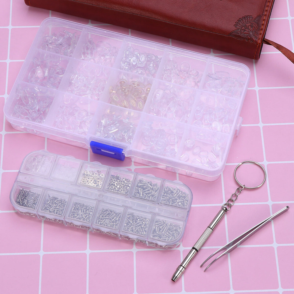 Sunglass Watch Clock Eyeglass Portable Repair Tool Tiny Screws Nut Kit Set Micro