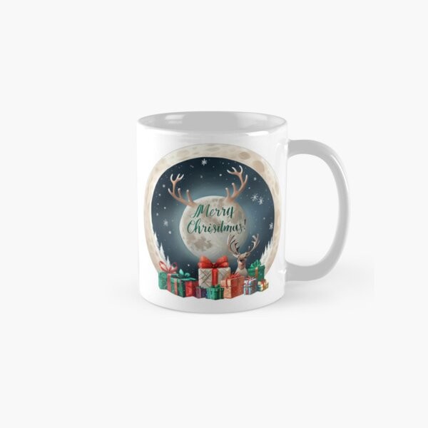 2025 Christmas Moonlit Night Classic Mug - Family Gift