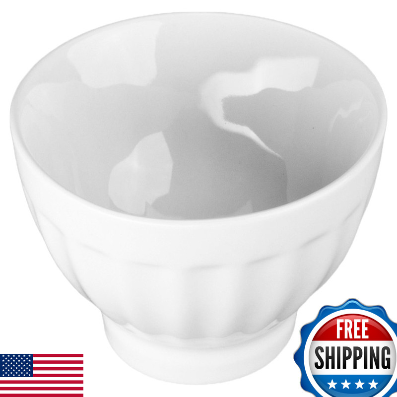 Bia Cordon Bleu 8-Ounce Fluted Bowl Set Of 4 White 900307S4Sioc