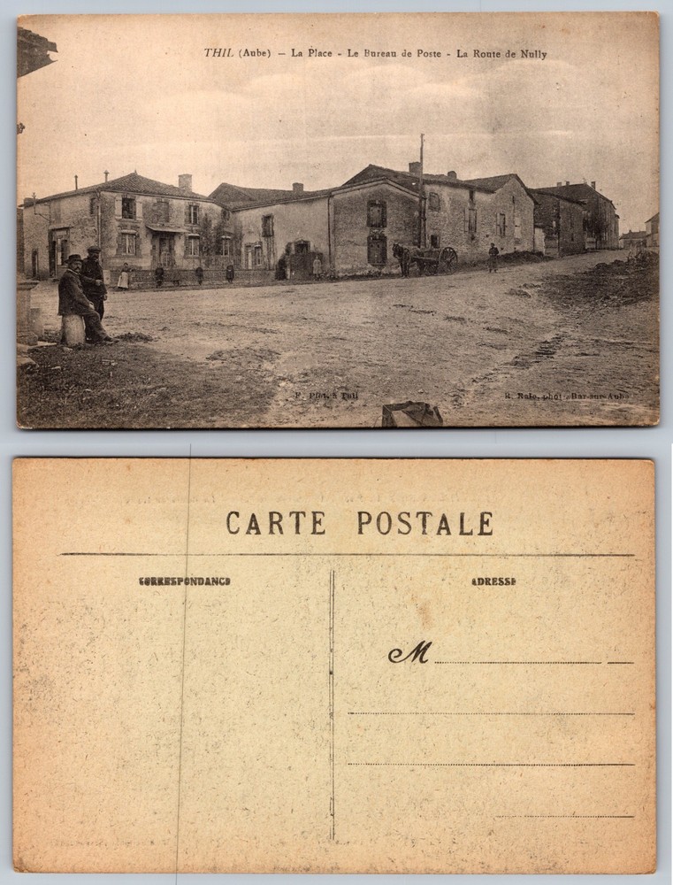 Thil France Street Scene Postcard