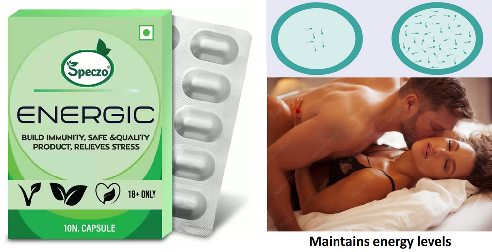 Herbal Energic Capsule for Men Boosts Energy Libido & Reduces Muscle Fatigue 10ct