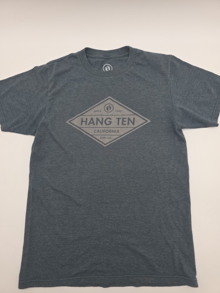 Hang Ten T Shirt Men Small Gray Graphic Tee.#43954