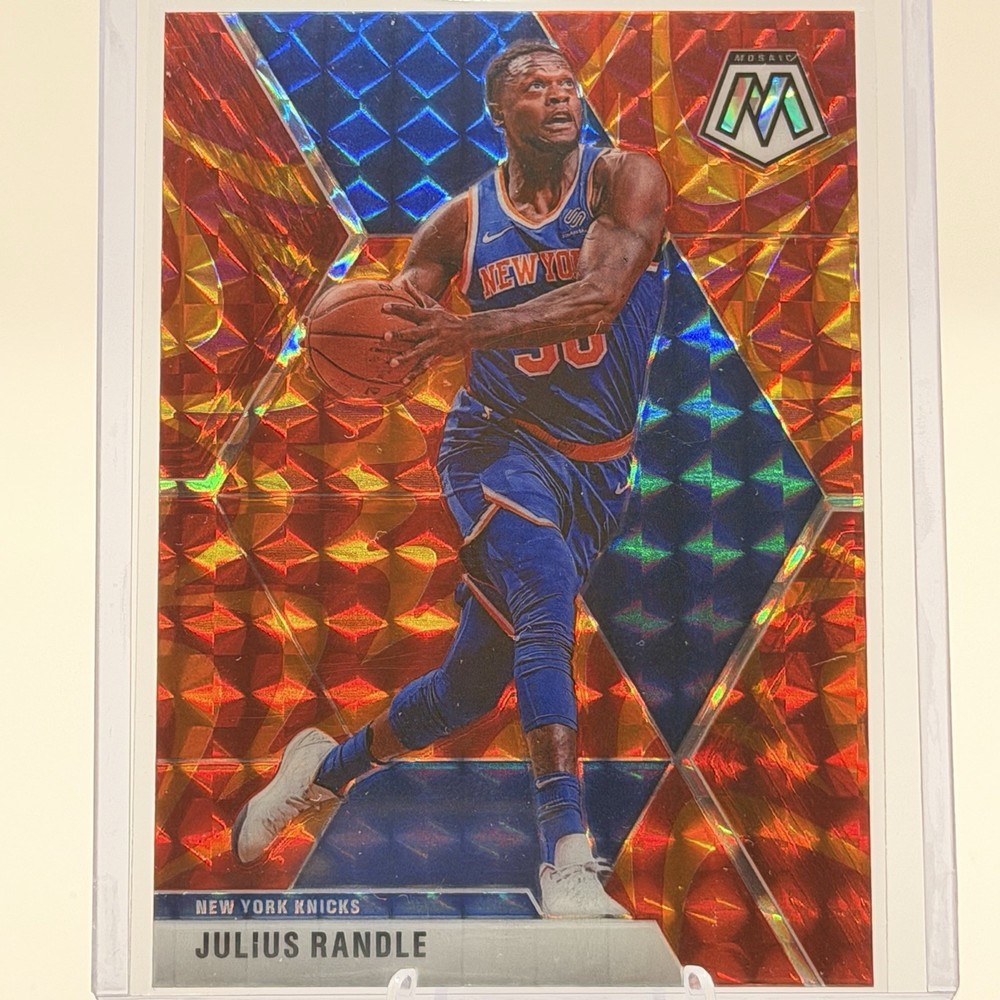 Julius Randle 2019-20 Panini Mosaic Orange Reactive Prizm #81 New York Knicks