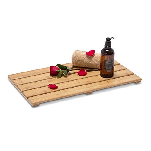Bamboo Bath Mat, Medium, 22.8 x 13 x 1.3 22.8