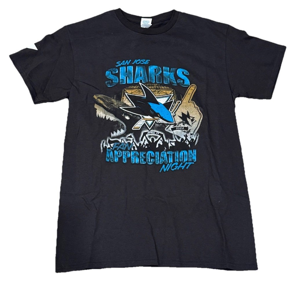 San Jose Sharks NHL Fan Appreciation Tee Shirt Sports Men’s Size Medium