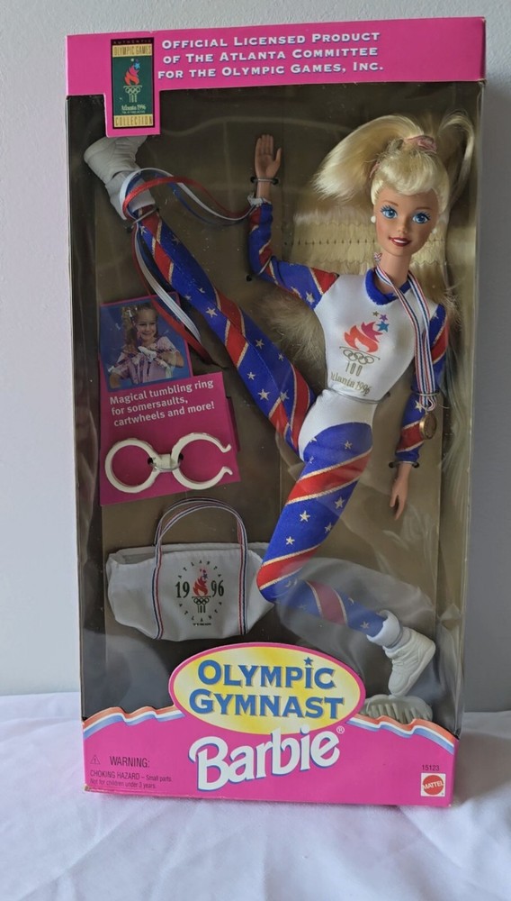 1996 Mattel Olympic Gymnast Barbie - #15123 New In Box