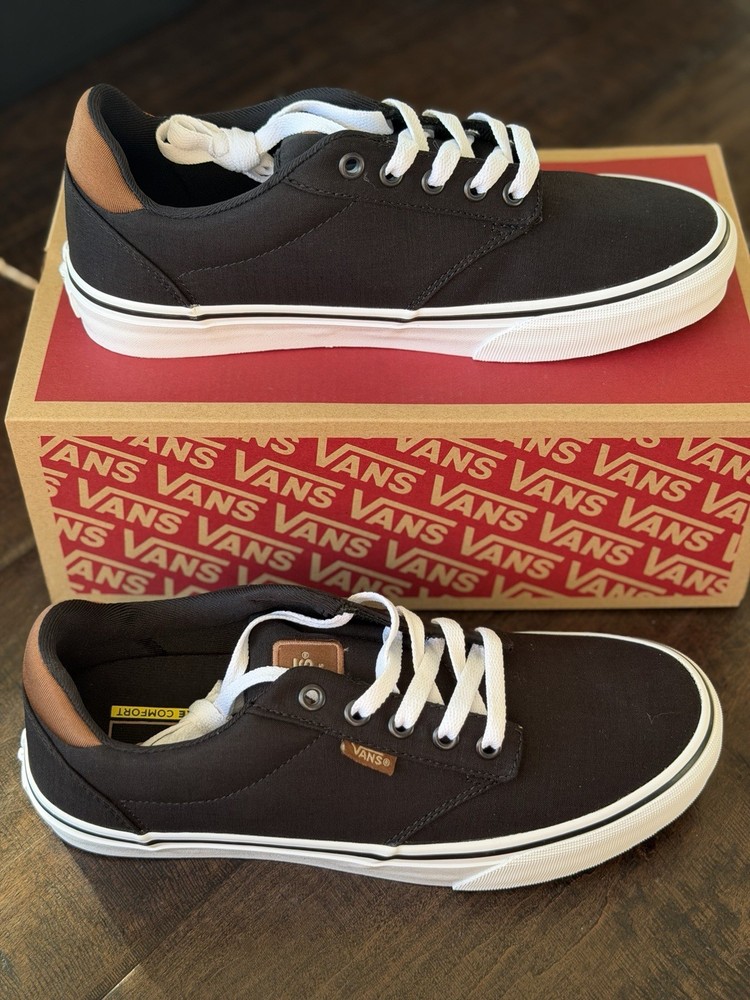 Vans Atwood Deluxe Woven Black Men's Sneakers - Size 8 NWB Classic