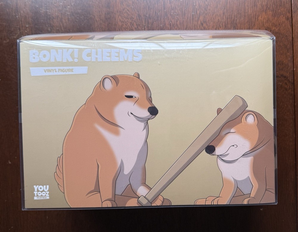 Youtooz  Bonk! Cheems Vinyl Figure Set Memes New Open Box