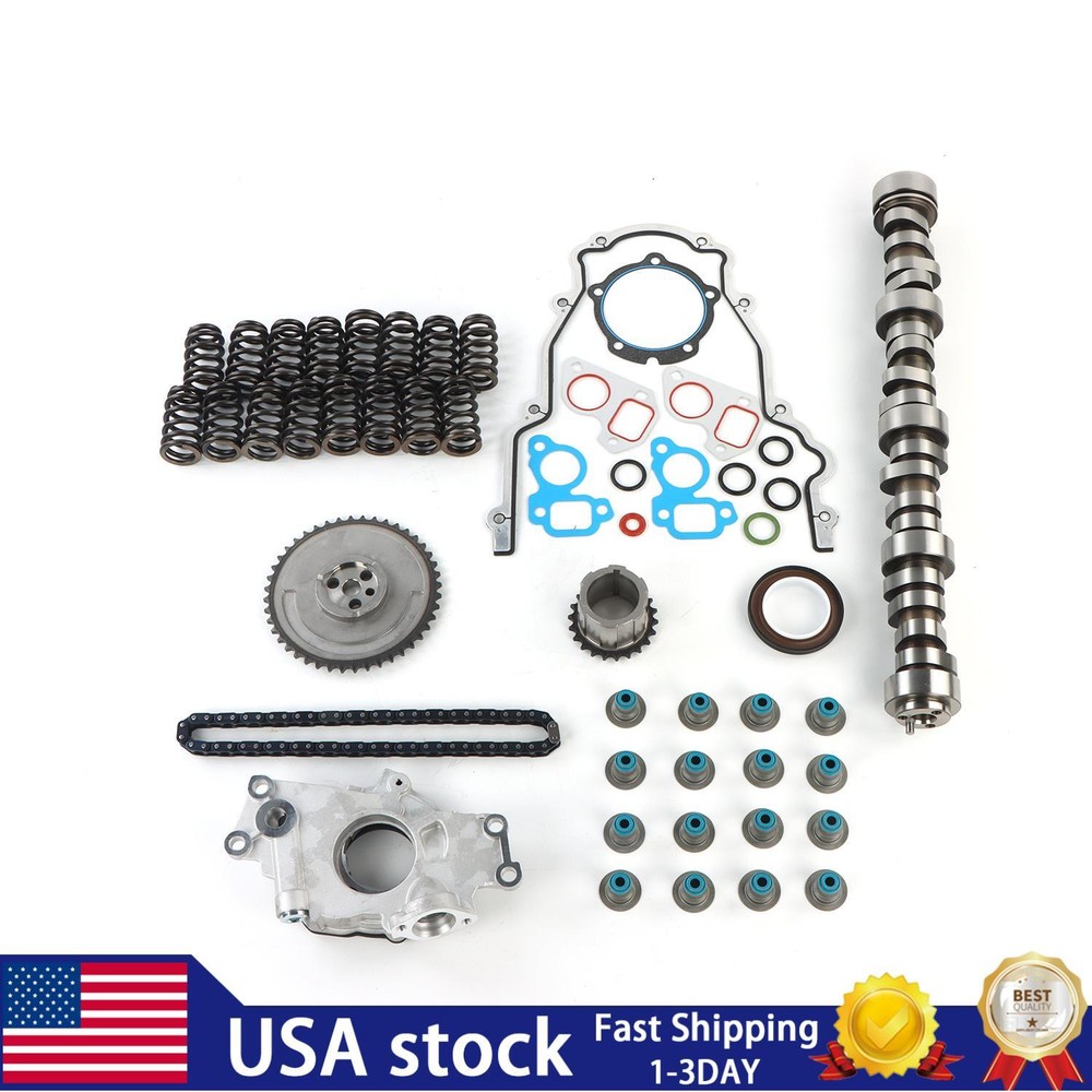 Stage 2 Cam Kit Springs & Timing Chain Kit &Oil Pump E1840P For GM Chevy LS 5.3L