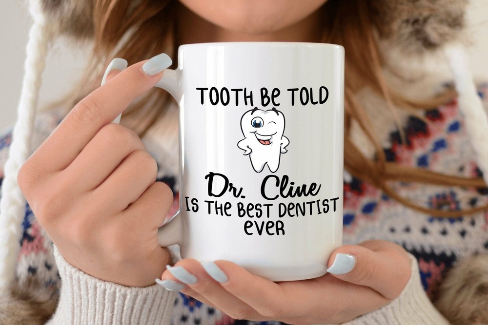 Personalized Dentist Mug Custom Engraved with Name Dentist Gift