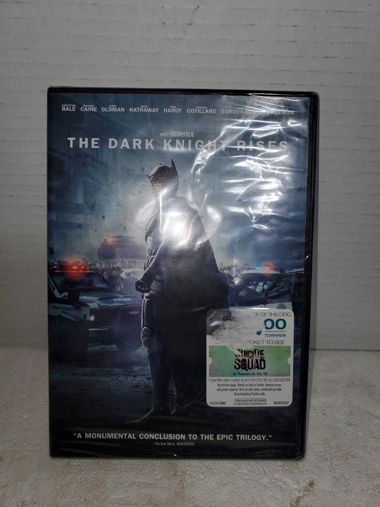 The Dark Knight Rises 2012 DVD Batman Action Movie