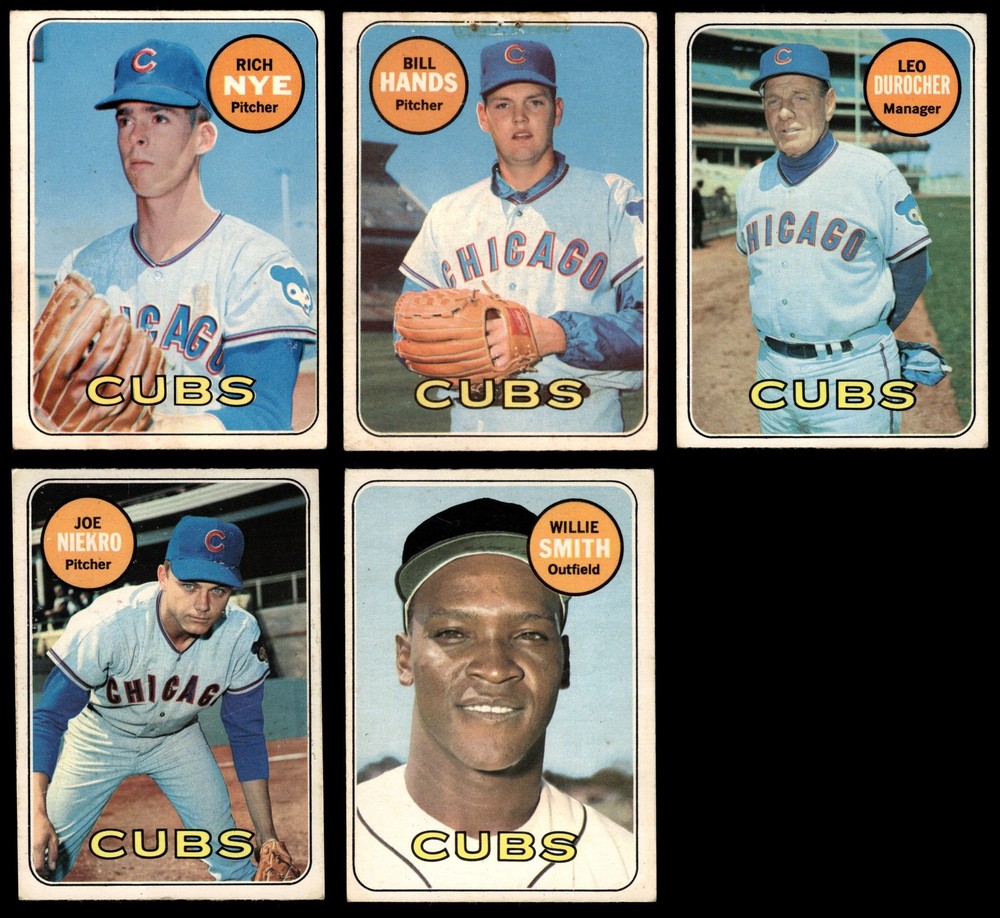 1969 O-Pee-Chee Chicago Cubs Near Team Set 3.5 - VG+ 7214835 (5 / 8 cards)