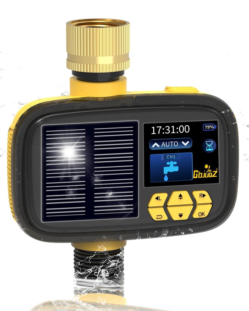 Solar Sprinkler Timer - Programmable Hose Water Timer for Efficient Garden Irrigation