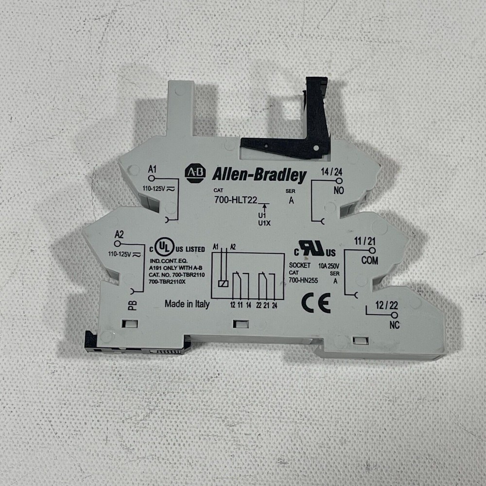 New! Allen Bradley 700-HLT22  Terminal Block Relay  110V  Ser A