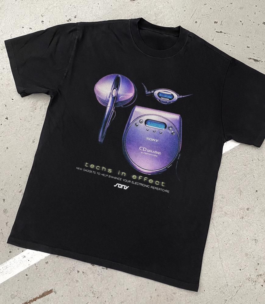 Vintage 90s Sony Walkman Tech In Effect T-Shirt S-5XL