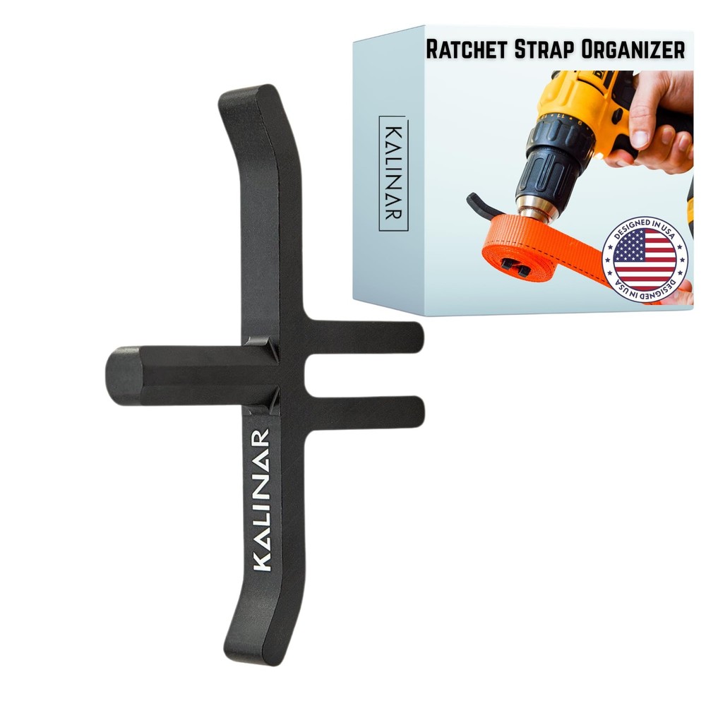 Ratchet Strap Winder Drill Attachment Tie Down Roller Organizer