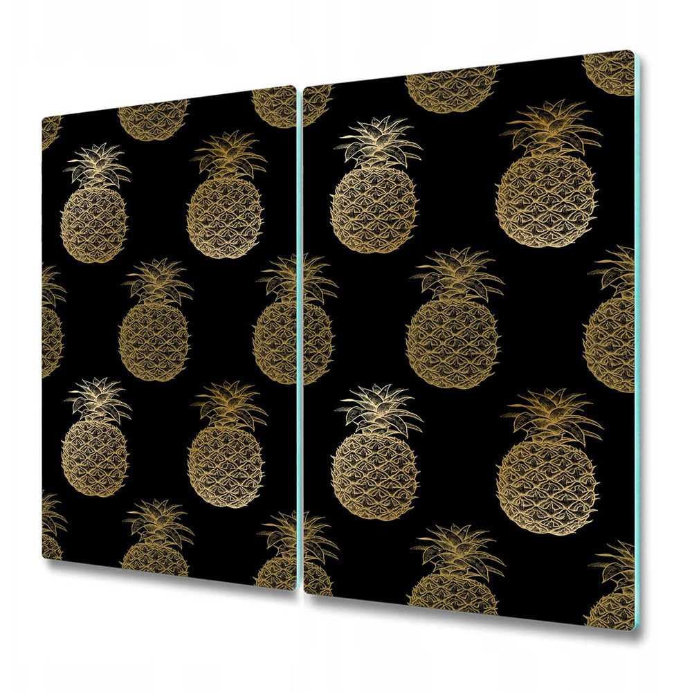 Glass Cutting Board Luxurious Pineapple Watercolour floral fruit 2x30x52