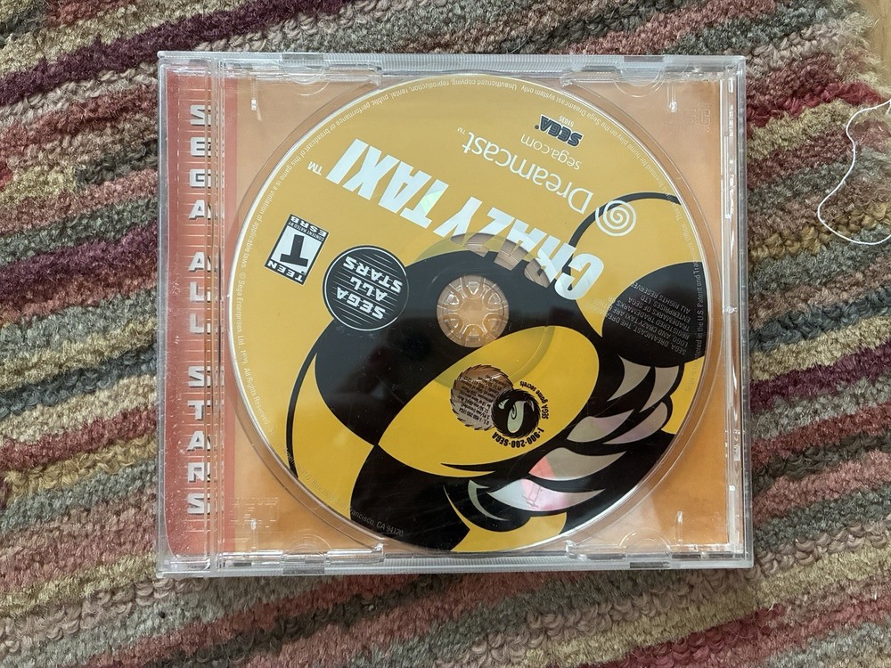 Crazy Taxi CIB (Sega Dreamcast, 2000) TESTED WORKING no Cover