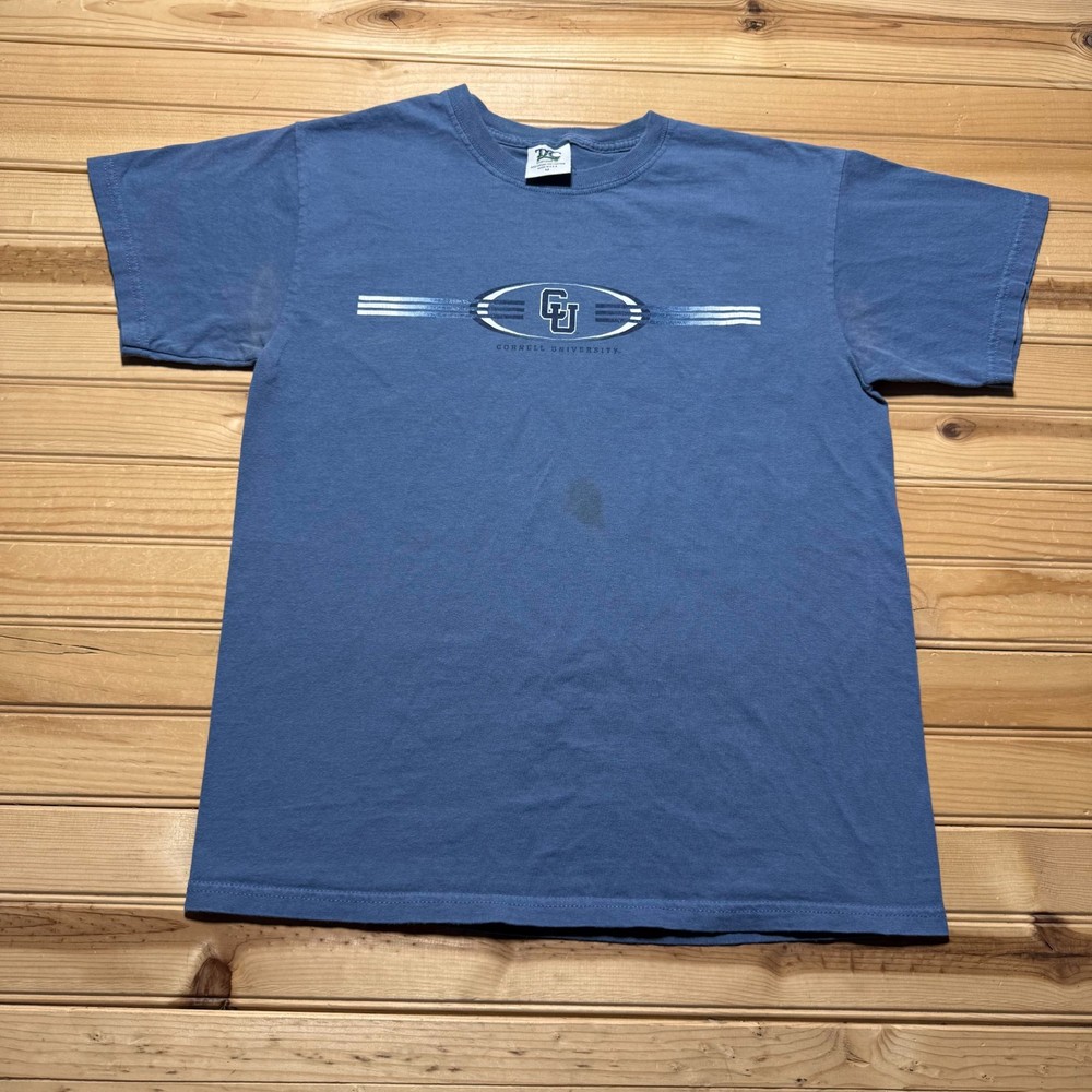 Vintage 90s Cornell University CU Collegiate Graphic T-Shirt USA Made - Medium