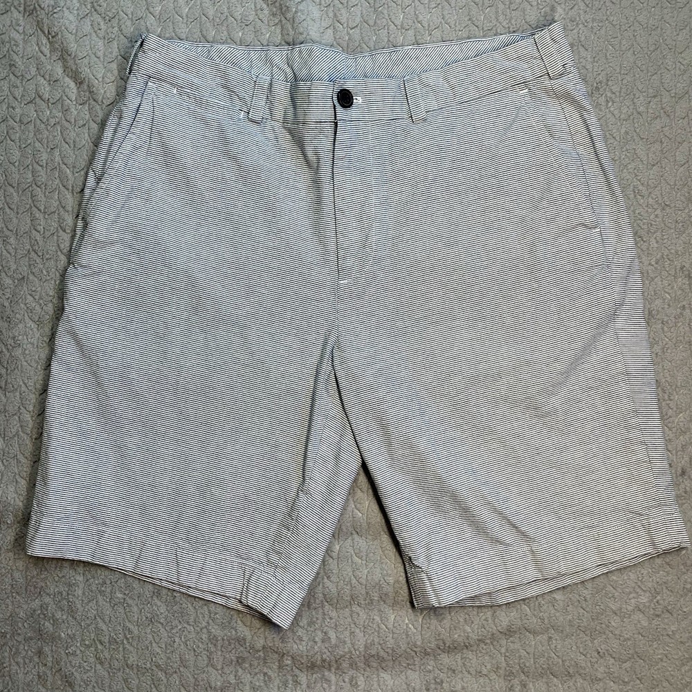 Brooks Brothers Striped Chino Shorts Mens 36 Stretch Classic Preppy