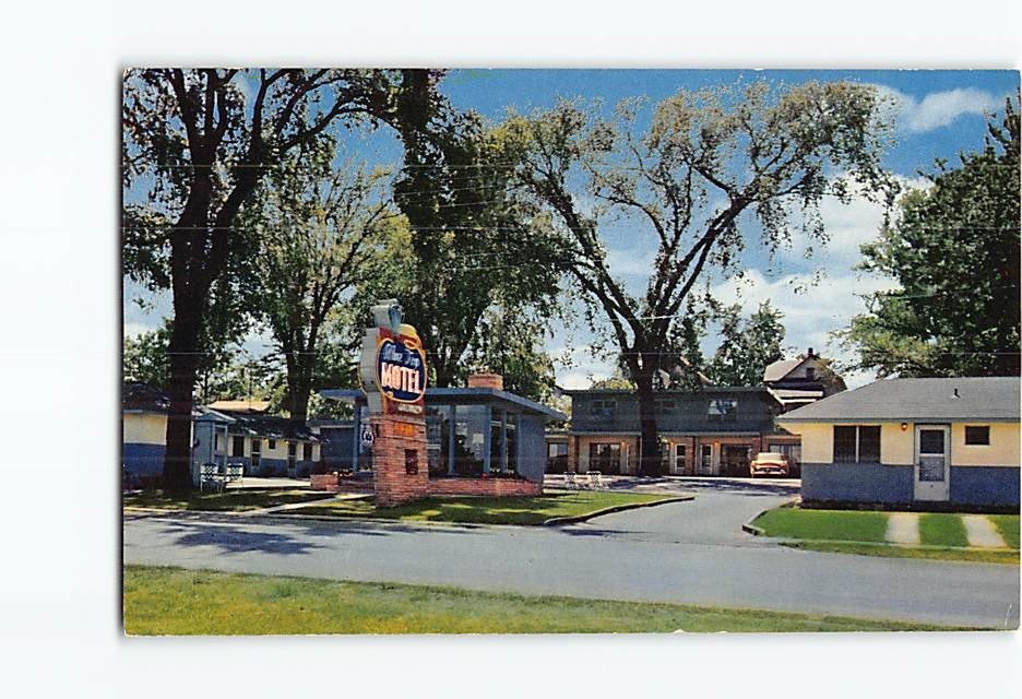 Postcard Blue Top Motel Niagara Falls Ontario Canada