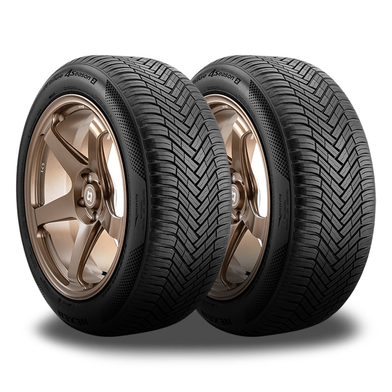 2 Nexen N'Blue 4 Season 2 205/65R16 95H Any Weather Touring 600AA 3PMSF 70K Mile