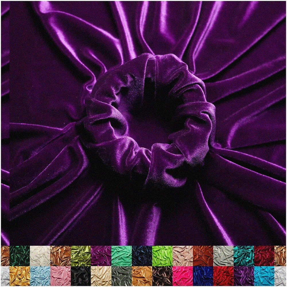 Purple Dream Stretch Velvet - Soft, Stretchy Fabric for Sew