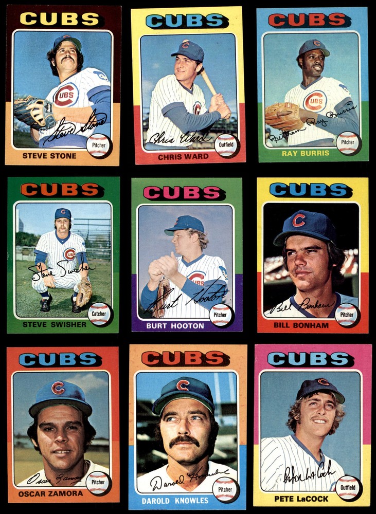 Topps Mini 1975 Topps MINI Chicago Cubs Near Team Set 4.5 - VG/EX+ 6902162