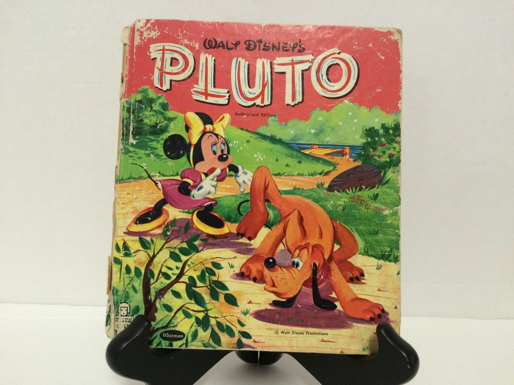 Vintage 1957 Whitman Tell-A-Tale Book - Walt Disney's Pluto 2552:15