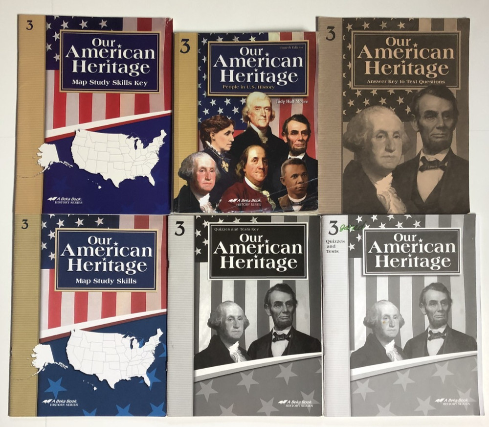 ABeka 3rd grade Our American Heritage 3 Student Parent Complete Set