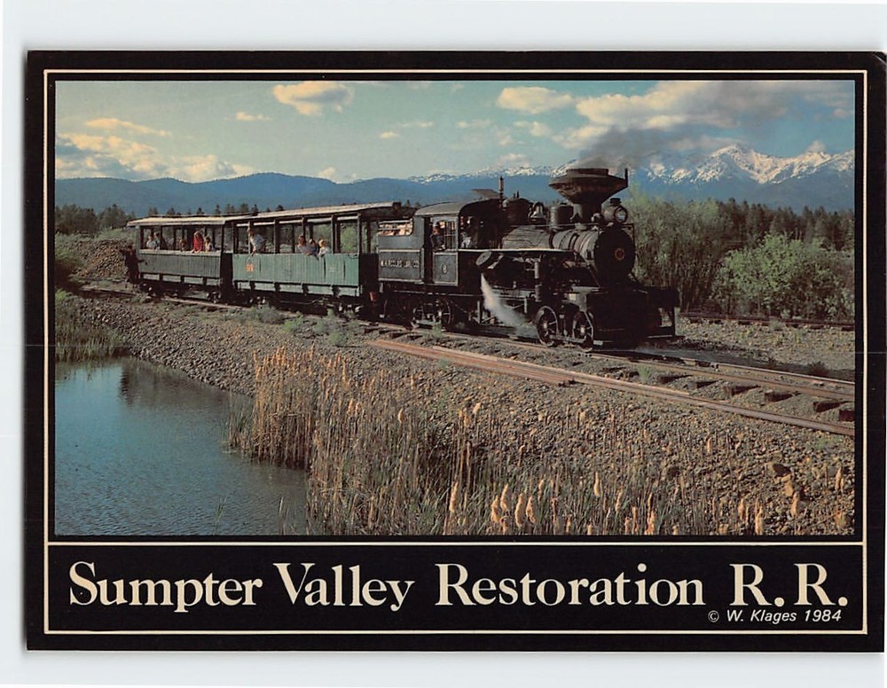 Postcard Sumpter Valley Restoration Railroad Oregon USA