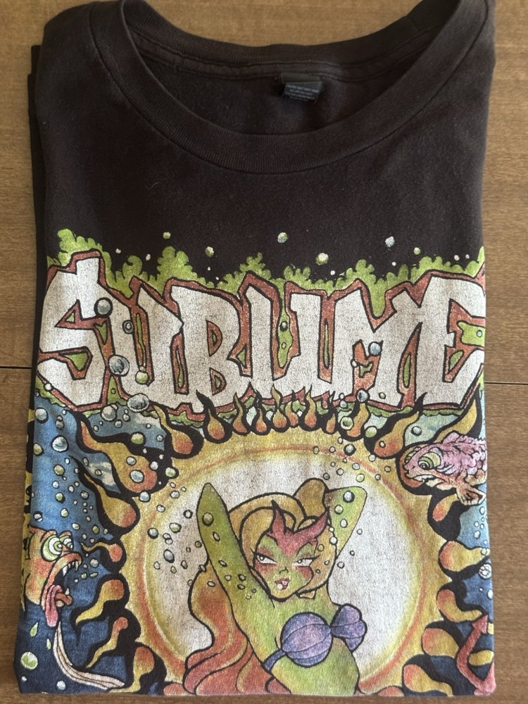 Sublime Vintage Graphic T-Shirt Men's Size L Black Excellent Condition