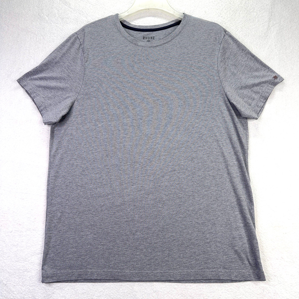Rhone Men's Element T Shirt XL Gray Short Sleeve Performance Stretch Tee