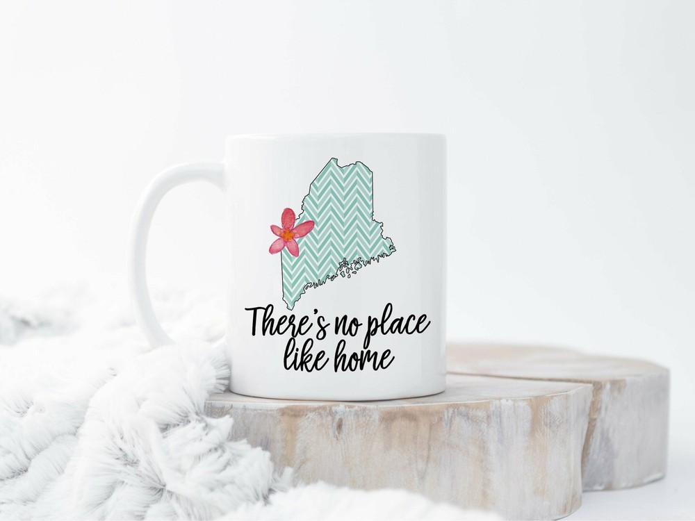 Custom Home State Mug Custom Maine Mug Personalized Maine Mugs Custom State Mug
