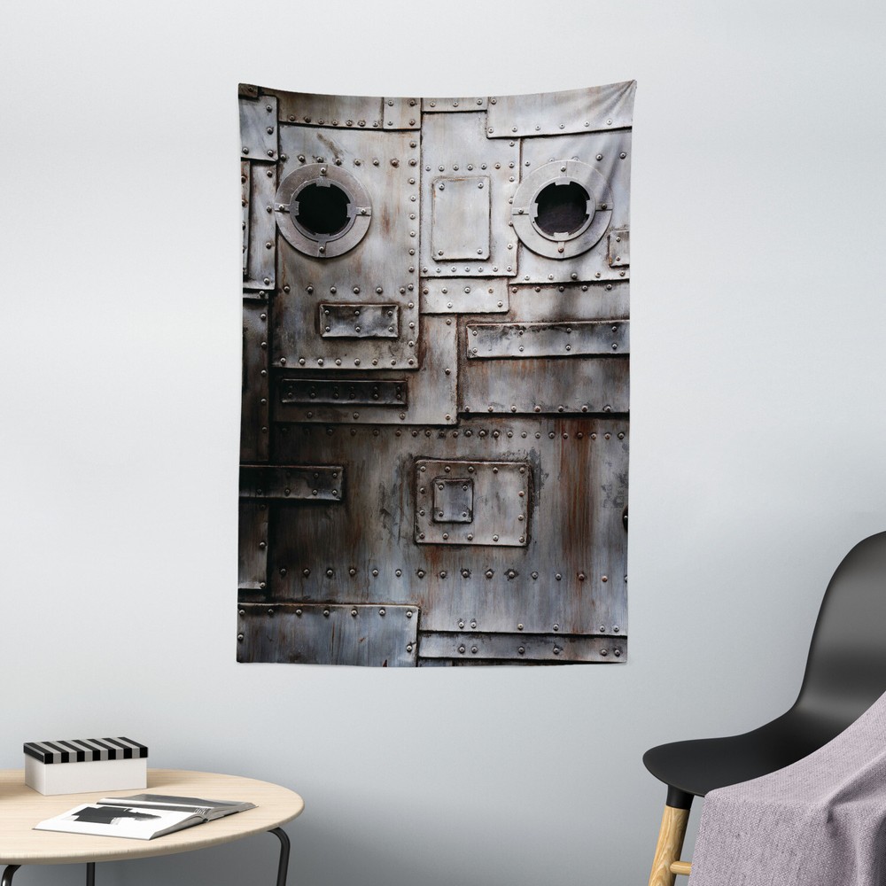 Industrial Tapestry Rusty Grunge Retro Print Wall Hanging Decor