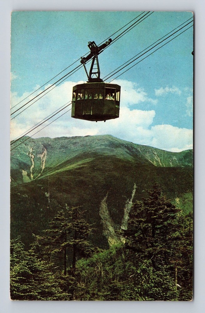 Franconia Notch NH-New Hampshire, Cannon Mountain Tramway, Vintage Postcard