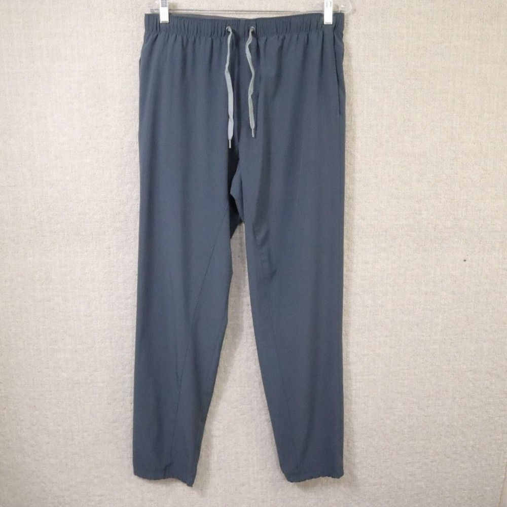 Free Fly Jogger Pants Mens Large Blue Performance Stretch Zip Pocket Athletic