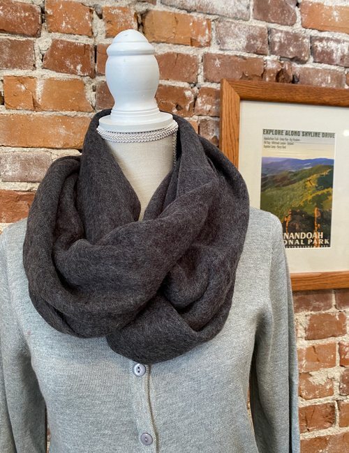 Layers by Lizden Infinity Scarf Super Soft Charcoal Grey New