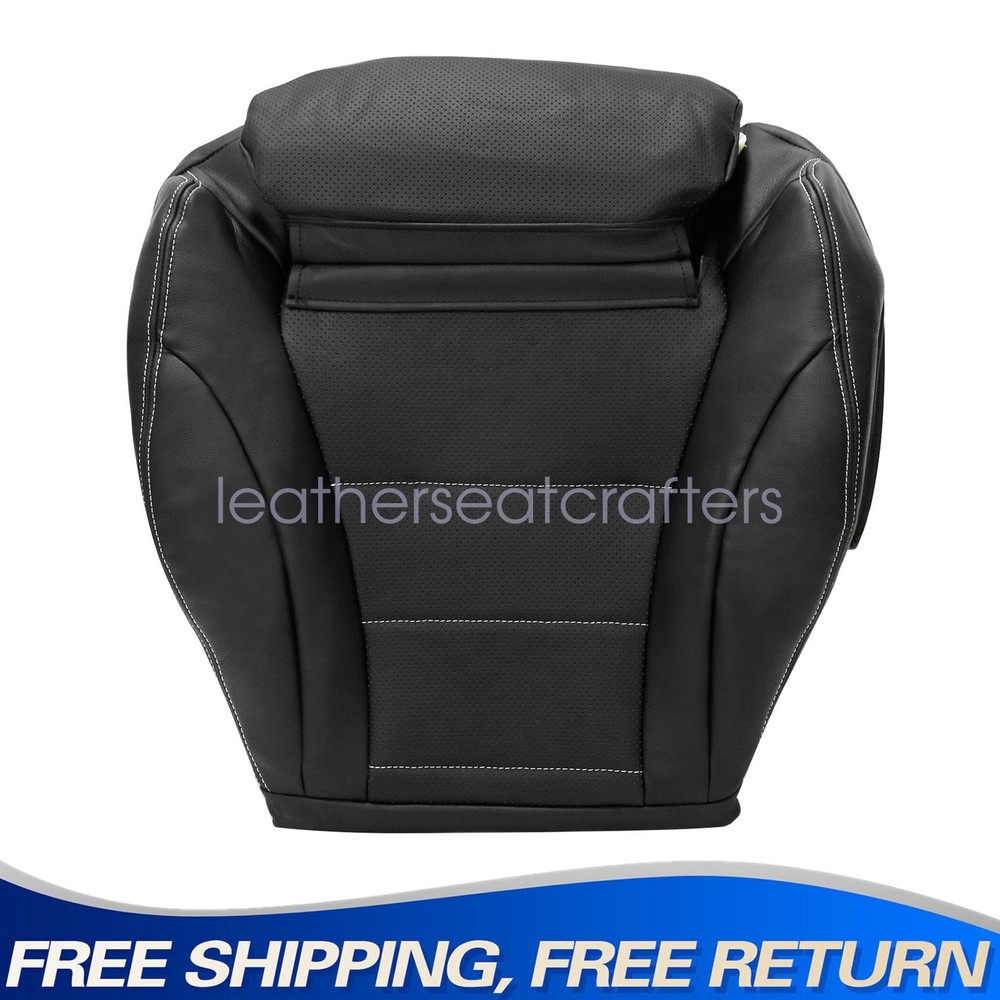 Driver Bottom Leather Seat Cover Black For 2015-2021 Mercedes Benz C300 W205