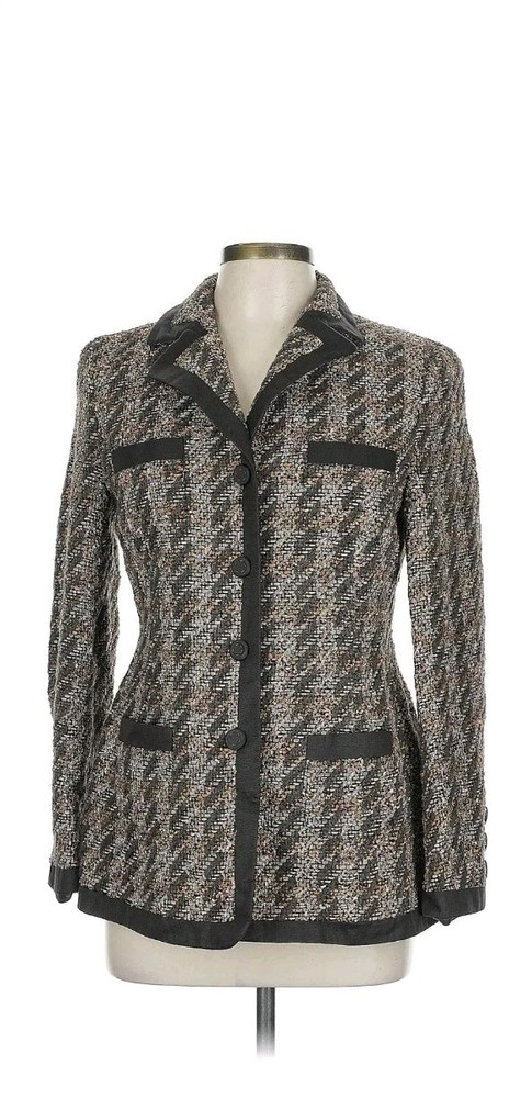 RENA LANGE Women Gray Blazer US 8
