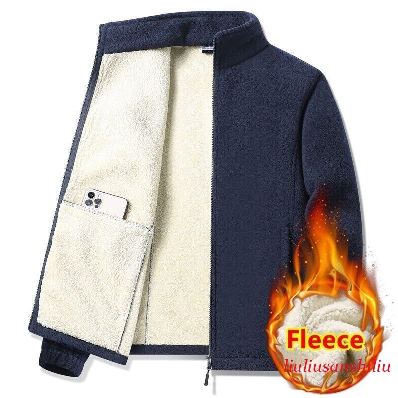 Winter Men's Fleece Jacket Coat Thick Warm Outdoor Jacket Men Fashion Jacket